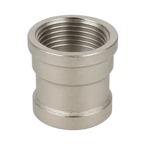 Муфта никелированная латунная переходная Ду 15х10 1/2"х3/8"